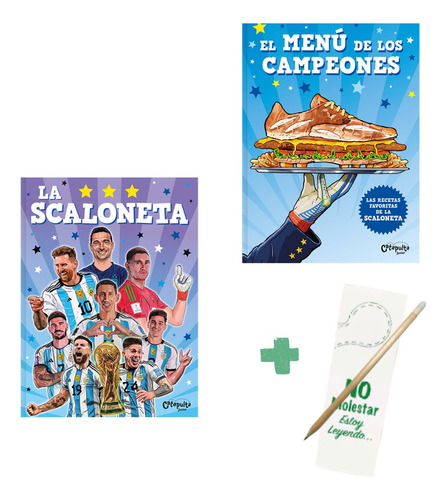 Promo - La Scaloneta + Menu Campeones - Catapulta - 2 Libros