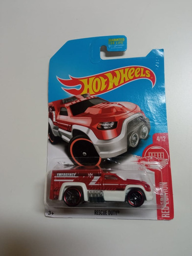 Hot Wheels Rescue Duty Red Edition  2015 Leer Descripcion