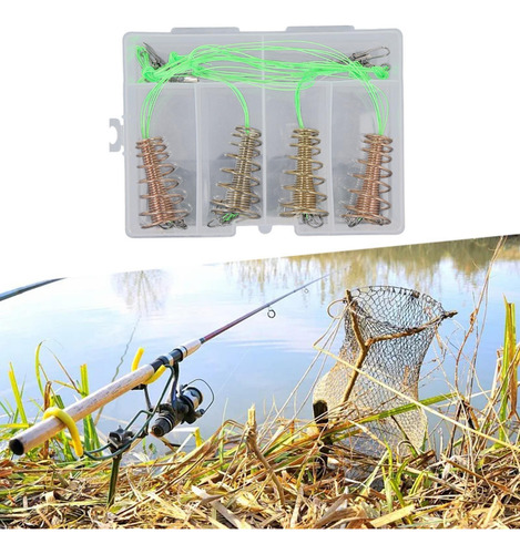 4 Uds. De Anzuelos De Pesca 6 Parte Inferior Anticolgante.