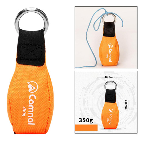 350g Arborist Throw Weight Bag Equipo De Aparejo De Naranja