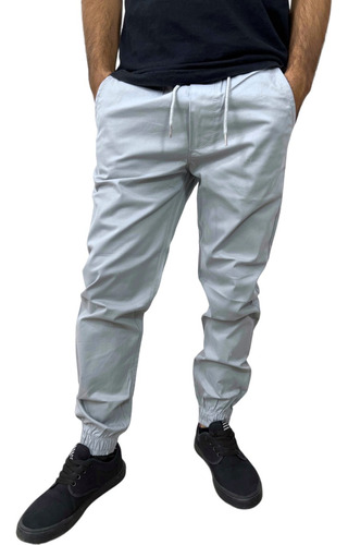 Pantalón Jogger Corte Chino De Gabardina - Junter - Hombre