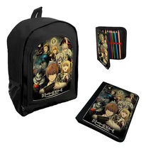 Comprar Combo Escolar Mochila Carpeta Cartuchera Death Note M10