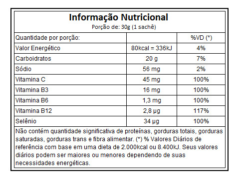 Energel Vitafor Endurance 30g - Sabor Baunilha Baunilha