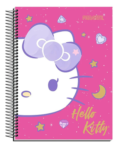 Cuaderno Hello Kitty 1/2 Oficio (21x16) Tapa Dura 150 Hojas