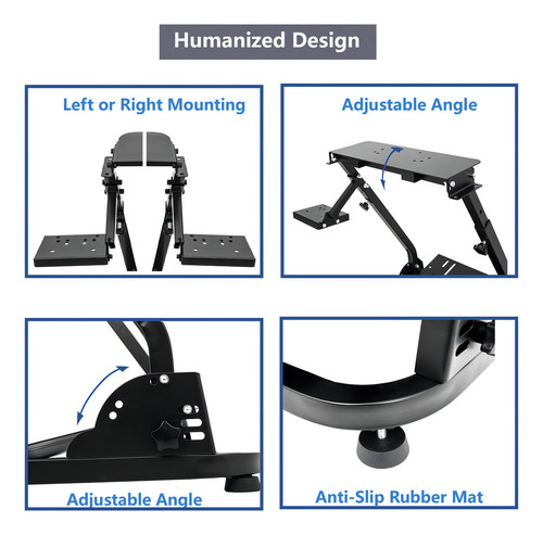 Cxrcy Racing Wheel Stand Compatible With Logitech G920 G29 G27 G25 Gaming Cockpit Height Adjustable Foldable Gaming Racing Simulator Wheel Stand ,wheel And Pedals Not Included