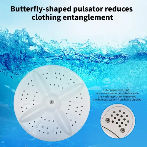 Lavadora Portátil Waterjoy Doble Tambor 5.90 Kg Compacta