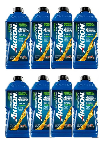 Aceite Para Moto Akron Sae 20w-50 Para Cualquier Moto Nuevo