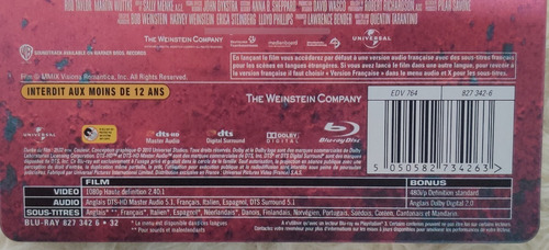 Bastardos Inglórios Blu-ray Steelbook Legendado Português (Usado)