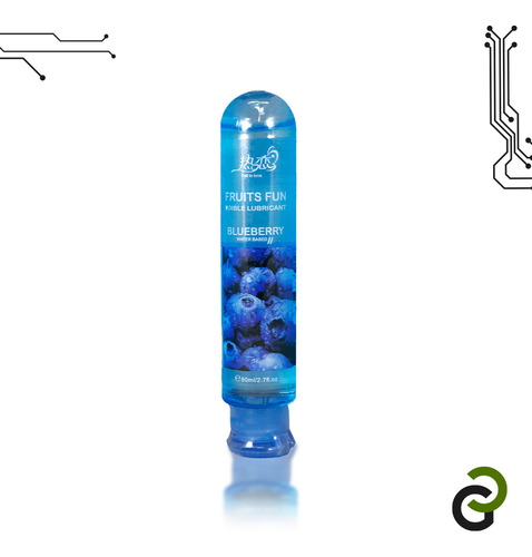 Lubricante Intimo Greenclef De Sabores Comestibles A Base De Agua Sabor Y Aroma A Frutas Arándano 80 Ml