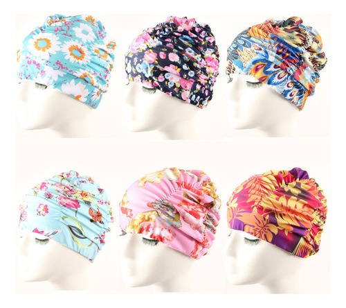 Gorro De Baño Turbante Pelo Largo Accesorios Para Natación