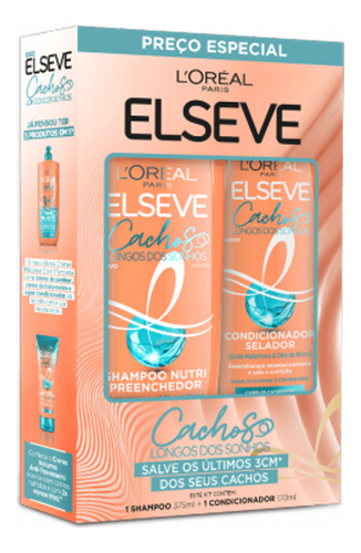  Elseve Kit Shampoo375ml+condicionador170ml Cachos Dos Sonhos