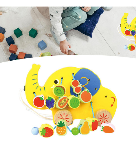 Brinquedos De Enfiar, Brinquedos Educativos De Elefante