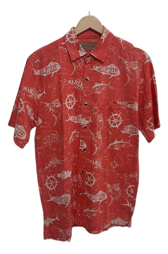 Camisa Clear Water Estampado Pesca Hawaiana