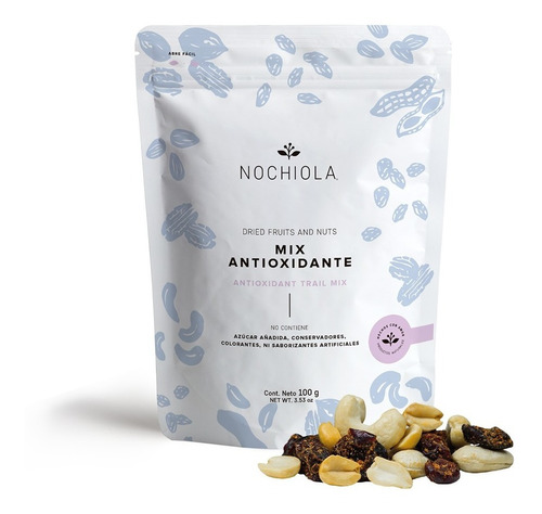Mix Snack Antioxidante Nueces Y Arandano Enchilado 100g
