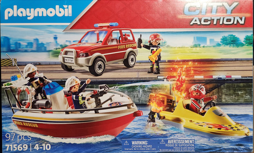 Playmobil 71569 - Bombero Mision Rescate Marino/ City Action
