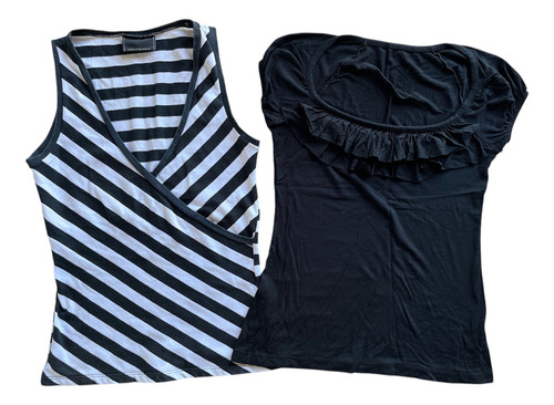 Lote Ropa Mujer Musculosa Remera Talle Único Feria Americana Blanco (Usado)