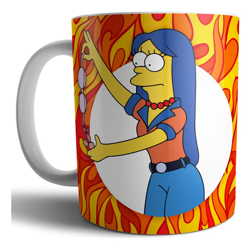 Taza Cerámica Calidad Premium Los Simpson Marge Feminista 