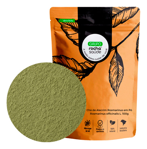 Chá De Alecrim Rosmarinus Em Pó Rosmarinus Offic. L. 100g