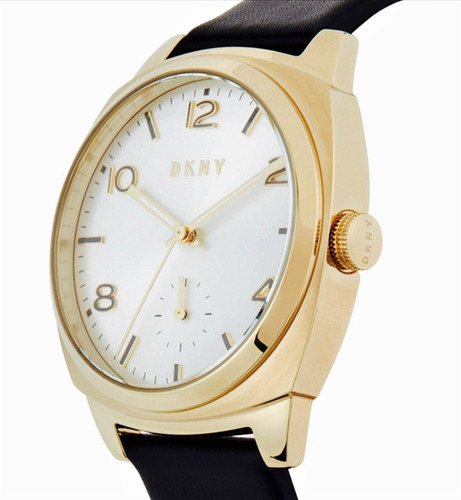 Relógio Pulso Feminino Dkny Aço Dourado Pulseir Couro Ny2537