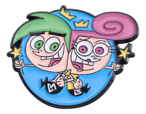Pin Cosmo Y Wanda Padrinos Mágicos Broche Metálico Soft Pins