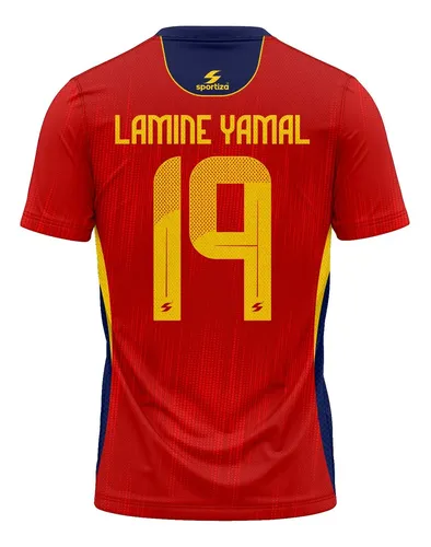 Camisa Futebol Lançamento Espanha Yamal 10 Adulto - R$59