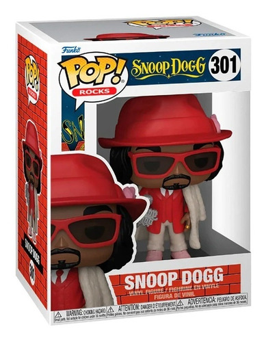 Boneco de ação Snoop Dogg Hip-hop 301 Funko Pop Rocks