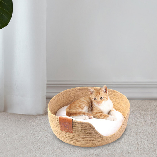 Cama Tipo Cesta Para Gatos, Bonita Cesta Nido Para Dormir, S