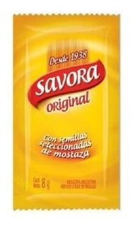 Mostaza Savora Porciones Individual Sobres