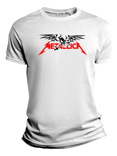 Playera Metallica Diseño Craneo Rock Metal Band