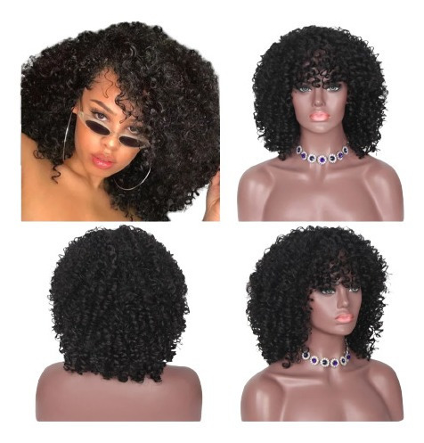 Peruca Lace Wig Cacheada Fibra Japonesa Promoçao!!!