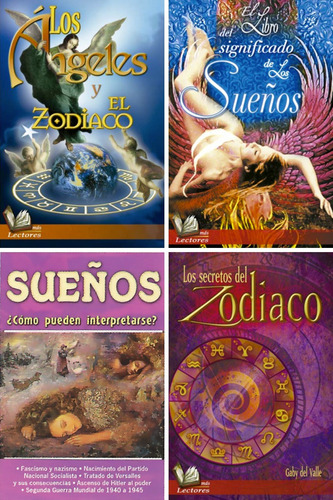 4 Libros Significado De Los Sueños, Angeles Y El Zodiaco