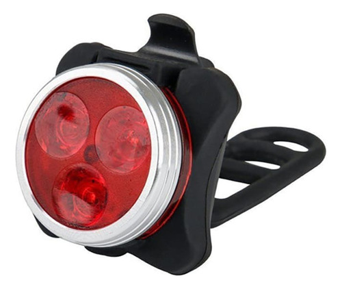 Luz Led Bicicleta Recargable Aluminio Roja- China