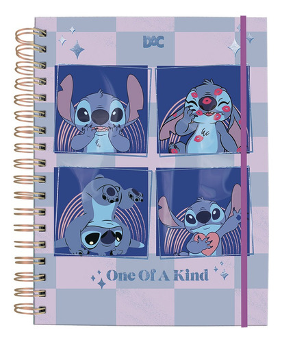 Caderno Smart Colegial Stitch C/Folhas Tira e Põe- DAC