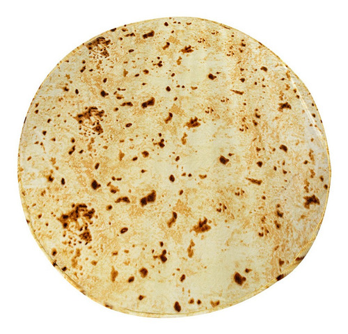 Imagen 7 de 10 de Manta De Tortilla De Franela Redonda De Burrito Mexicano
