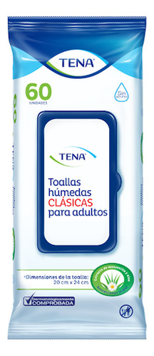 Toallas Húmedas Tena Clásicas Paquete X 60 Und