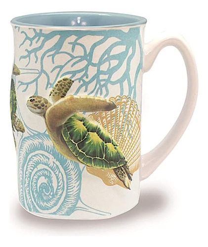 Taza De Café Hawaiana Honu Turtle Voyage En Relieve