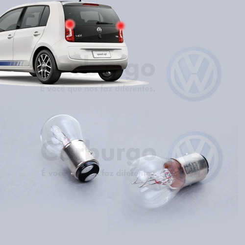 Par Lâmpada De Freio Original Volkswagen Up! - 21/4w 12v