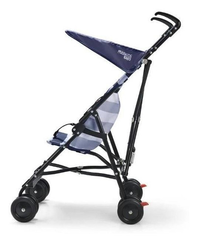 Cochecito de bebé estilo paraguas azul de 6 m a 15 kg, azul marino