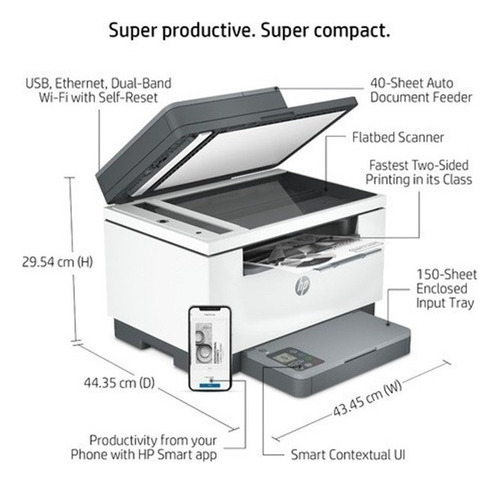 Impresora Hp M236sdw Multifunción Laser Blanco Y Negro- Bole