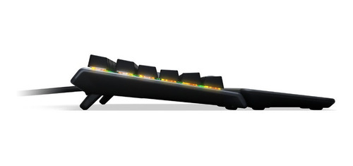 Imagen 2 de 5 de Teclado gamer SteelSeries Apex 3 QWERTY SteelSeries Whisper-Quiet Switch español color negro con luz RGB