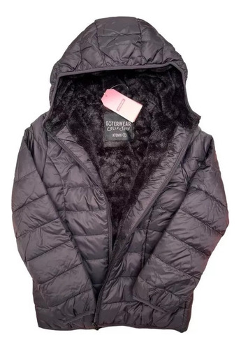 Campera Atomik Con Piel Inflada Niño Niña Del Talle 6 Al 16.