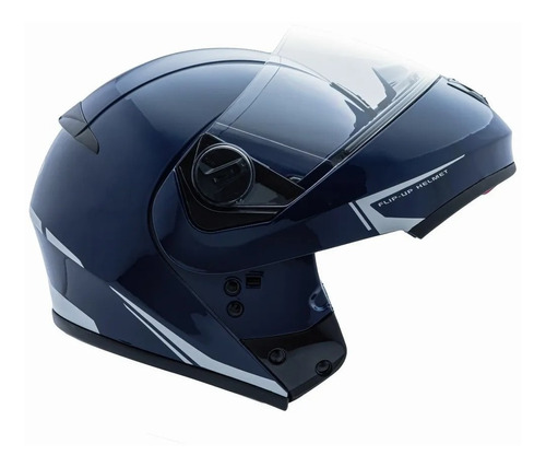 Capacete Peels U-rb2 Azul Veniz  Robocop + Oculos Solar N58