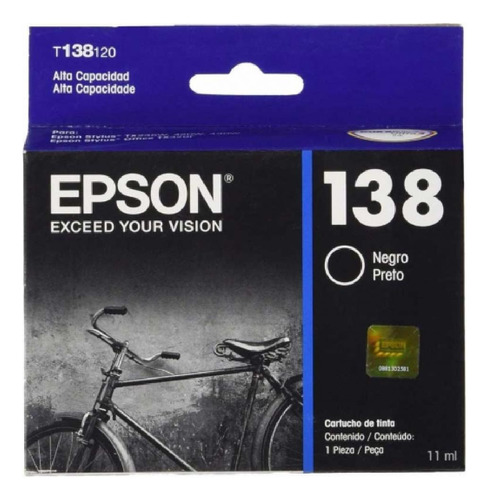  Cartucho Negro Epson 138 (alta Capacidad)