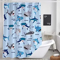Comprar Cortinas De Baño Cortina De Ducha De Tiburón Para Baño