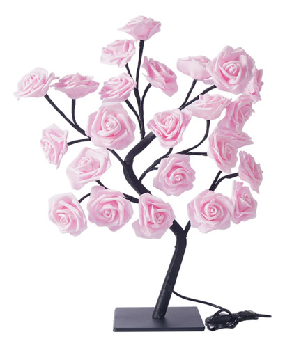 Anriy Lámpara De Mesa Flor Color De Rosa Escritorio Árbol