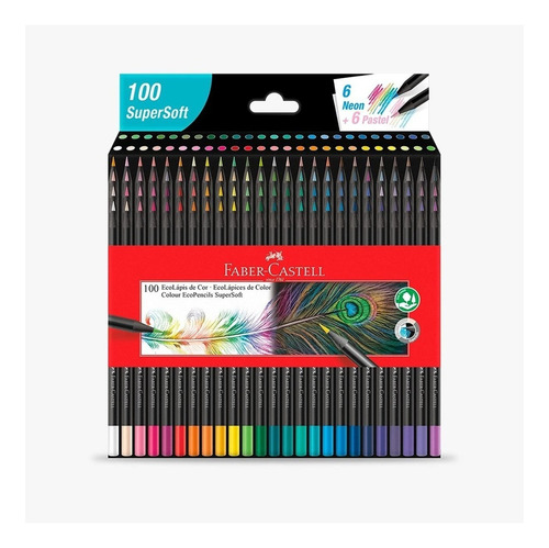 Lapices Faber Castell Super Soft X 100 Colores Neon Pastel