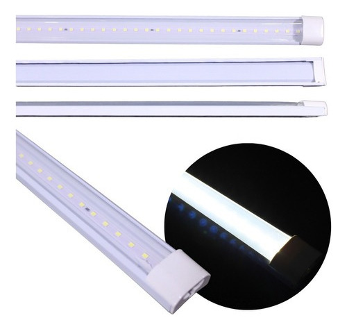 Regletas Tubo Led Con Conector Integrado 22w 20 Piezas Color Blanco