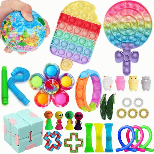 31 Piezas Anti Estrés Juguetes Kit Fidget Juguetes Para Adul