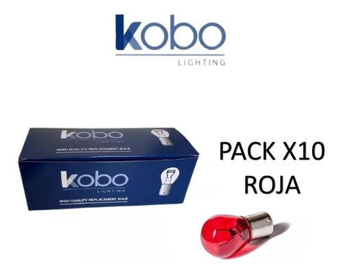 Lampara Roja P21w 12v 21w 1 Polo Pata Pareja Pack X10