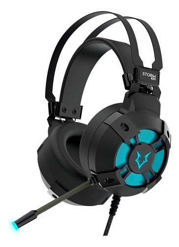 Headset Gamer Rgb Husky Storm V2 Usb 7.1 Surround Rainbow Cor Preto